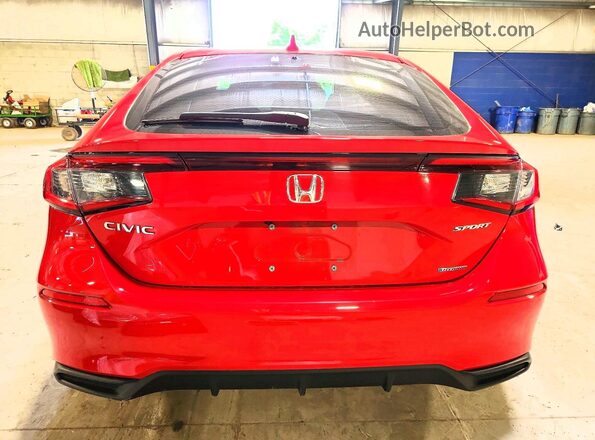 19XFL4H89SE000835 2025 HONDA CIVIC Red Widok z tyłu