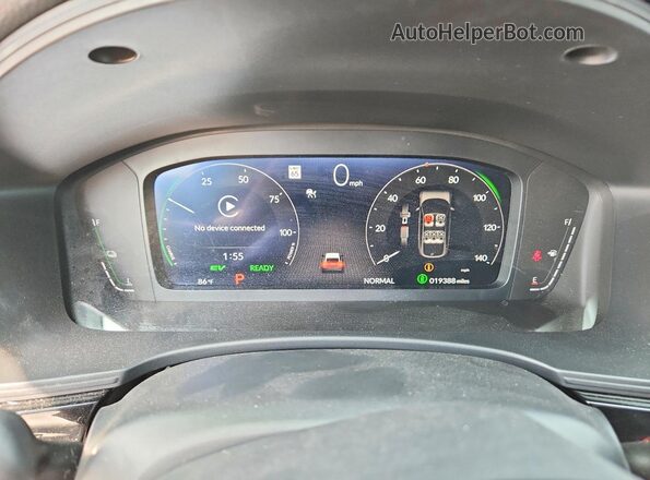 19XFL4H97SE003032 2025 HONDA CIVIC Black Вид щитка приладів