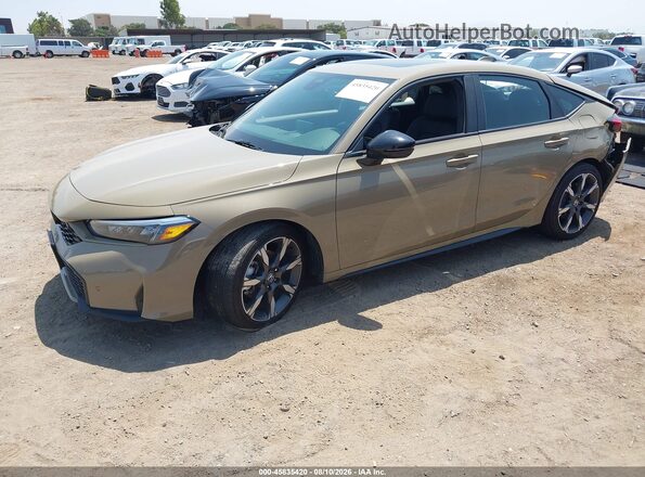 19XFL4H97SE010868 2025 HONDA CIVIC Beige Vista tres cuartos delantera izquierda