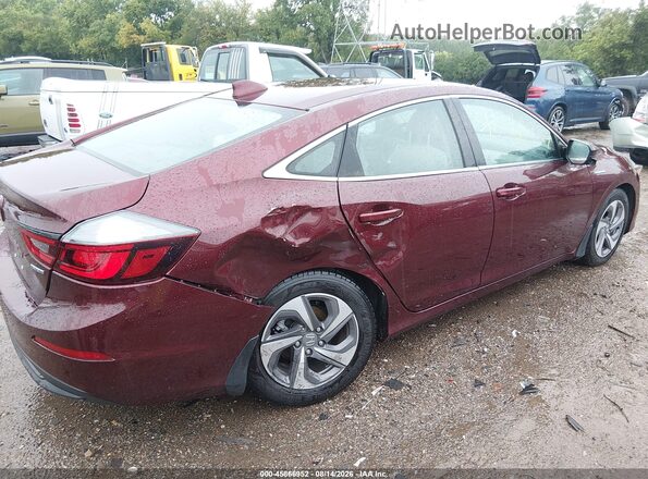 19XZE4F51KE033246 2019 HONDA INSIGHT Maroon Vista frontal