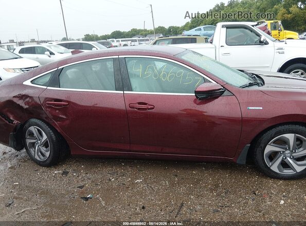 19XZE4F51KE033246 2019 HONDA INSIGHT Maroon Vista interior trasera