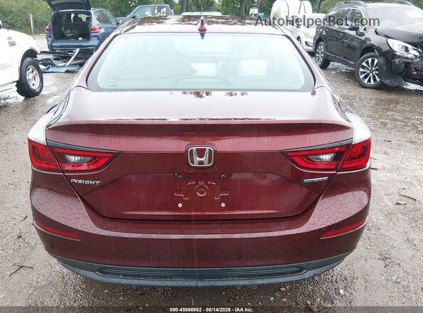 19XZE4F51KE033246 2019 HONDA INSIGHT Maroon 