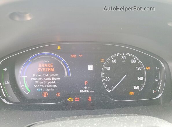 19XZE4F52KE021591 2019 HONDA INSIGHT Blue ხელსაწყოთა პანელის ხედი