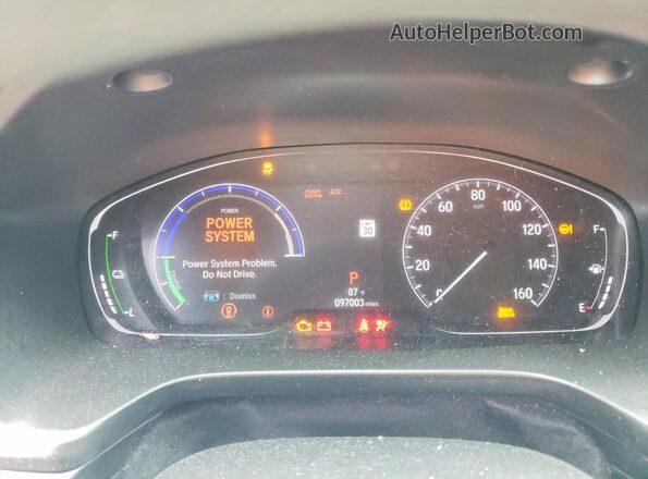 19XZE4F52NE013723 2022 HONDA INSIGHT Black Widok zestawu wskaźników