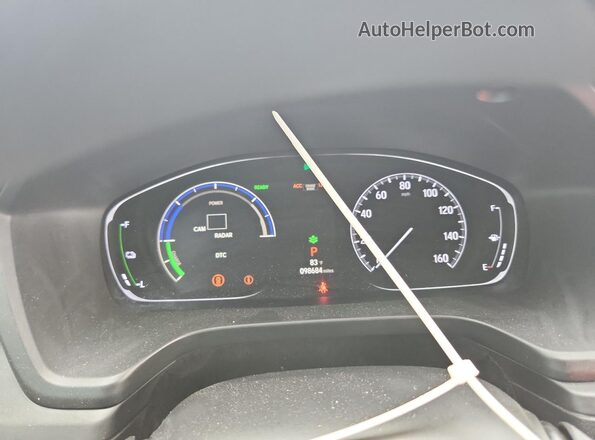 19XZE4F52NE017478 2022 HONDA INSIGHT Black Widok zestawu wskaźników