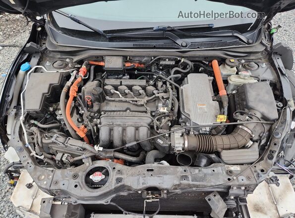 19XZE4F52NE017478 2022 HONDA INSIGHT Black Widok wnętrza z tyłu