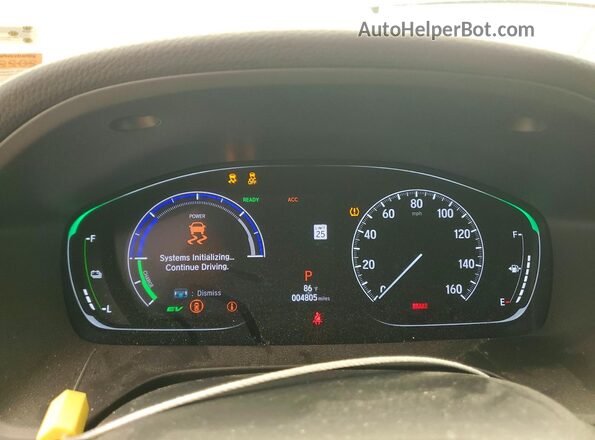 19XZE4F54LE007631 2020 HONDA INSIGHT Серебряный Вид щитка приборов