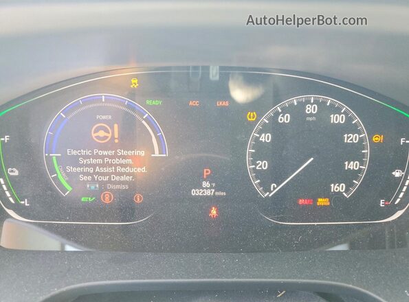 19XZE4F54NE017417 2022 HONDA INSIGHT Silver Widok zestawu wskaźników