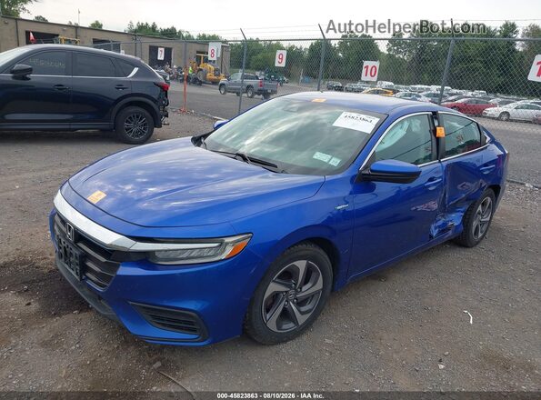 19XZE4F55KE005367 2019 HONDA INSIGHT Blue Передня ліва чверть