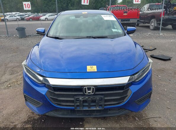 19XZE4F55KE005367 2019 HONDA INSIGHT Blue Вид щитка приладів