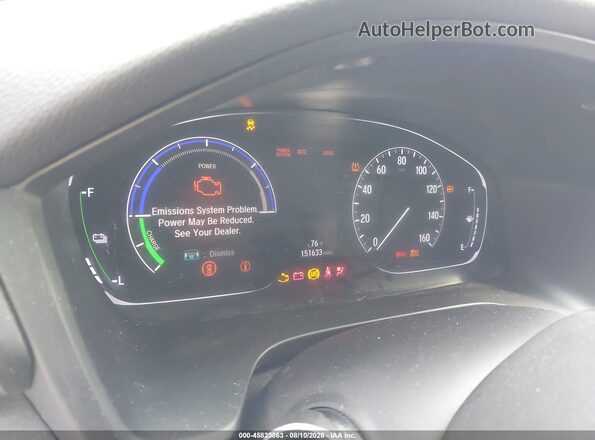 19XZE4F55KE005367 2019 HONDA INSIGHT Blue Вид задніх сидінь