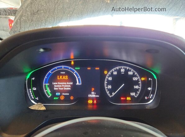 19XZE4F55LE013163 2020 HONDA INSIGHT Black Instrument cluster view