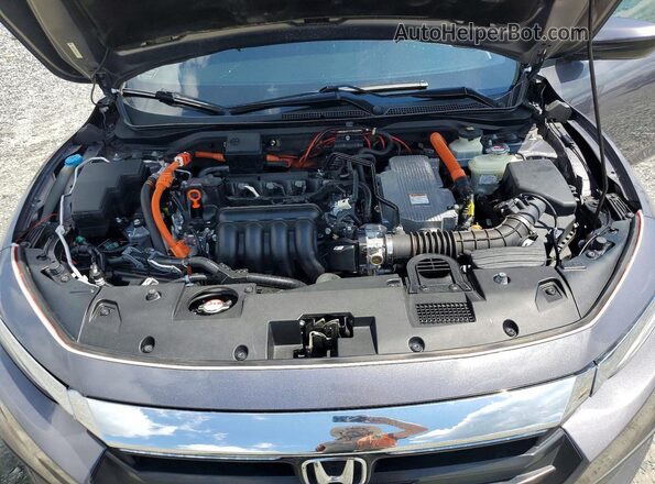 19XZE4F57ME011061 2021 HONDA INSIGHT Charcoal Widok wnętrza z tyłu