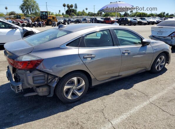 19XZE4F59KE022141 2019 HONDA INSIGHT Gray Rear right