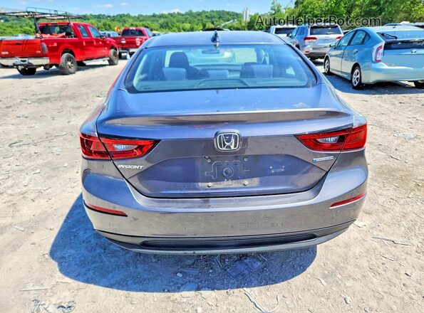 19XZE4F59KE034371 2019 HONDA INSIGHT Gray Rear view