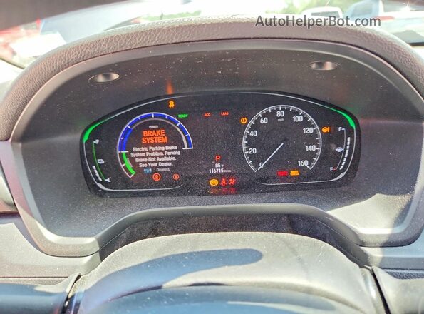 19XZE4F59KE034371 2019 HONDA INSIGHT Gray Instrument cluster view