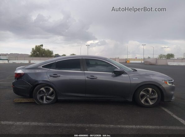 19XZE4F5XKE005378 2019 HONDA INSIGHT Gray Widok wnętrza z tyłu