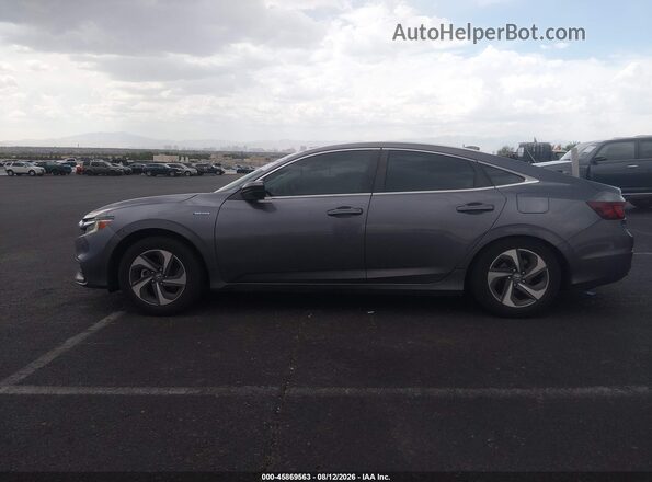 19XZE4F5XKE005378 2019 HONDA INSIGHT Gray Widok wnętrza 360 stopni