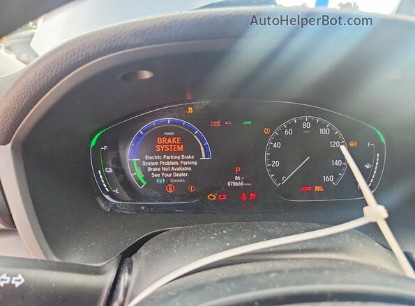 19XZE4F5XKE017675 2019 HONDA INSIGHT Серый Вид щитка приборов