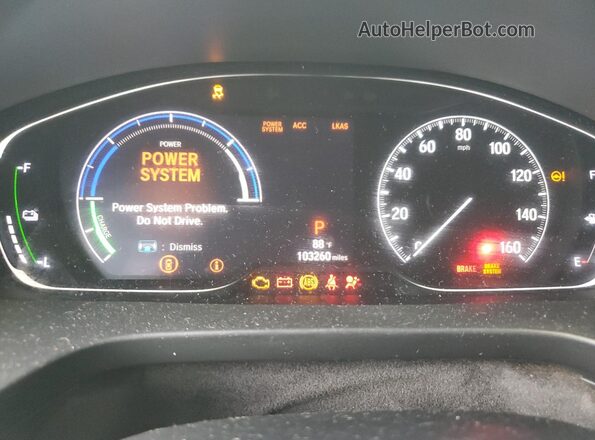 19XZE4F90KE024217 2019 HONDA INSIGHT Gray Սարքավորումների վահանակի տեսք