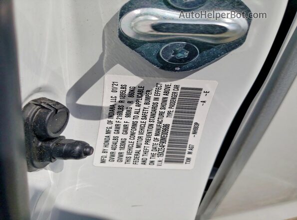 19XZE4F90ME009686 2021 HONDA INSIGHT White Widok komory silnika