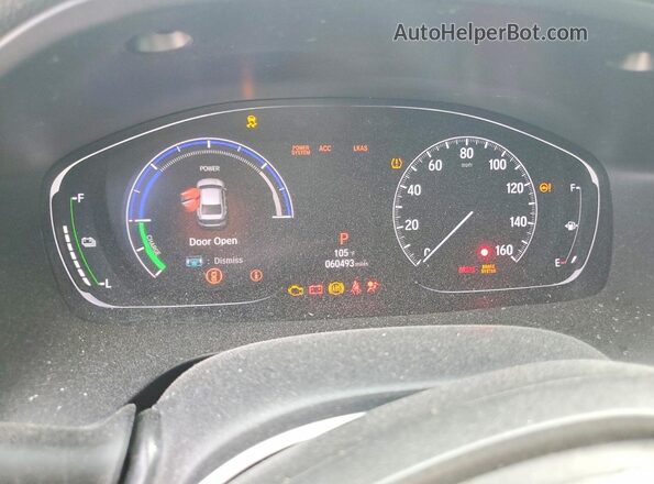 19XZE4F92ME006384 2021 HONDA INSIGHT White Widok zestawu wskaźników