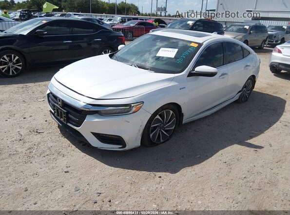 19XZE4F95KE015335 2019 HONDA INSIGHT White Vista tres cuartos delantera izquierda