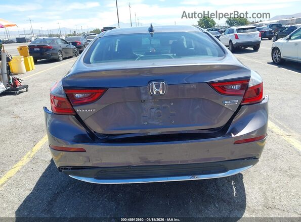 19XZE4F95KE031602 2019 HONDA INSIGHT Gray Widok z przodu