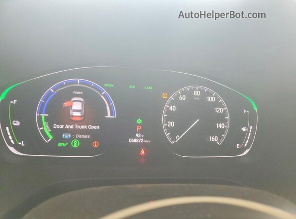 19XZE4F97ME004369 2021 HONDA INSIGHT Silver Widok zestawu wskaźników