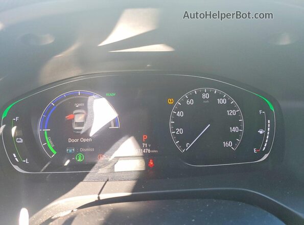 19XZE4F99KE008775 2019 HONDA INSIGHT White Вид щитка приладів