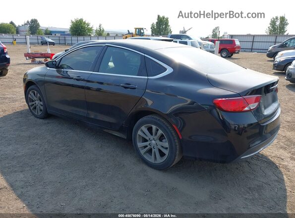 1C3CCCAB0GN107475 2016 CHRYSLER 200 Black Trasero izquierdo
