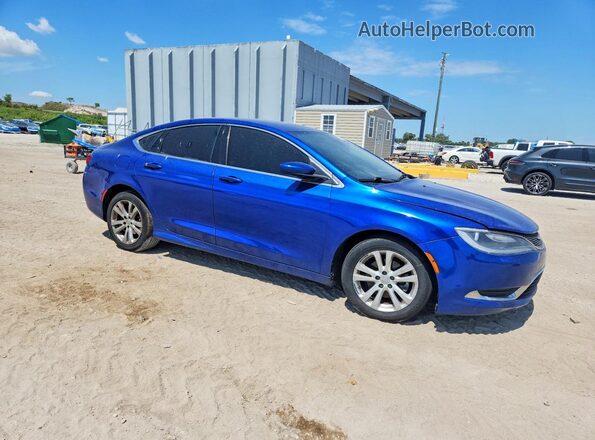 1C3CCCAB0GN154909 2016 CHRYSLER 200 Blue Przód prawy