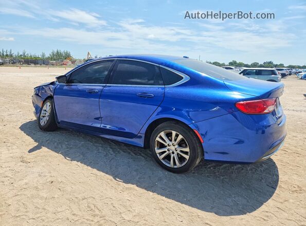 1C3CCCAB0GN154909 2016 CHRYSLER 200 Blue Tył lewy