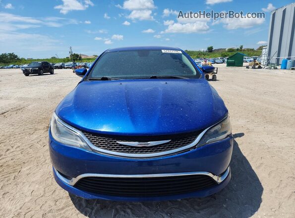 1C3CCCAB0GN154909 2016 CHRYSLER 200 Blue Widok z przodu