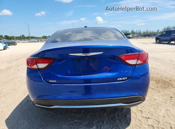 1C3CCCAB0GN154909 2016 CHRYSLER 200 Blue Widok z tyłu