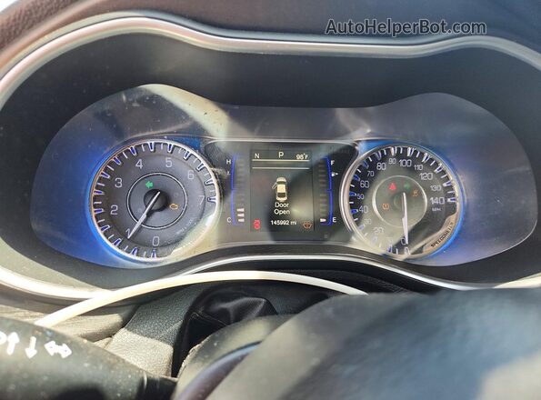 1C3CCCAB0GN154909 2016 CHRYSLER 200 Blue Widok zestawu wskaźników