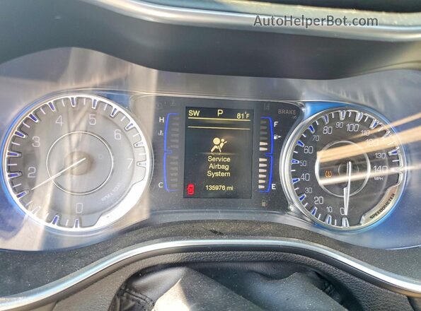 1C3CCCAB0GN176828 2016 CHRYSLER 200 Charcoal Instrument cluster view