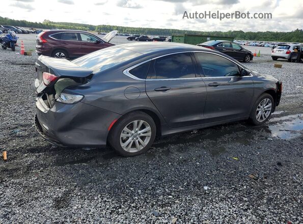 1C3CCCAB0GN176828 2016 CHRYSLER 200 Charcoal Rear right