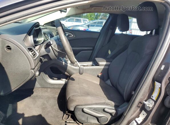 1C3CCCAB0GN176828 2016 CHRYSLER 200 Charcoal Front interior view