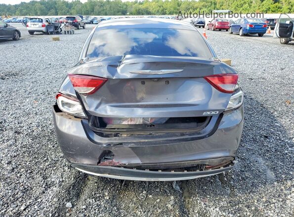 1C3CCCAB0GN176828 2016 CHRYSLER 200 Charcoal Rear view