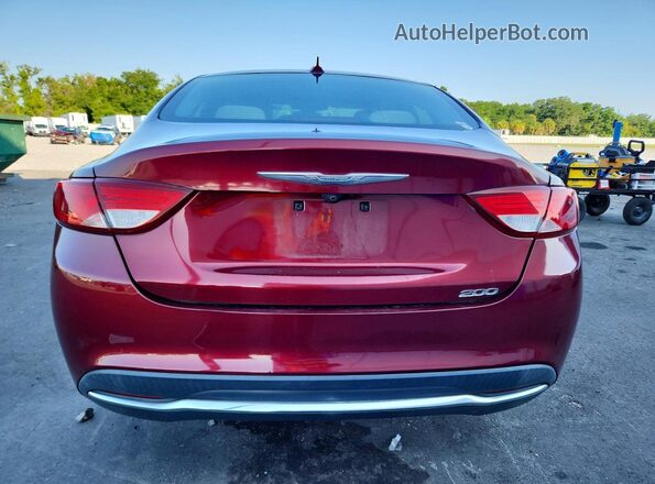 1C3CCCAB0HN511507 2017 CHRYSLER 200 Red Widok z tyłu