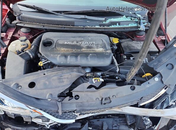 1C3CCCAB0HN511507 2017 CHRYSLER 200 Red Widok wnętrza z tyłu