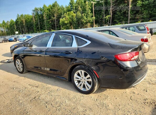 1C3CCCAB1GN108053 2016 CHRYSLER 200 Black Trasero izquierdo