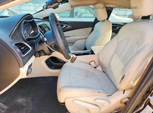 1C3CCCAB1GN108053 2016 CHRYSLER 200 Black Vista interior delantera