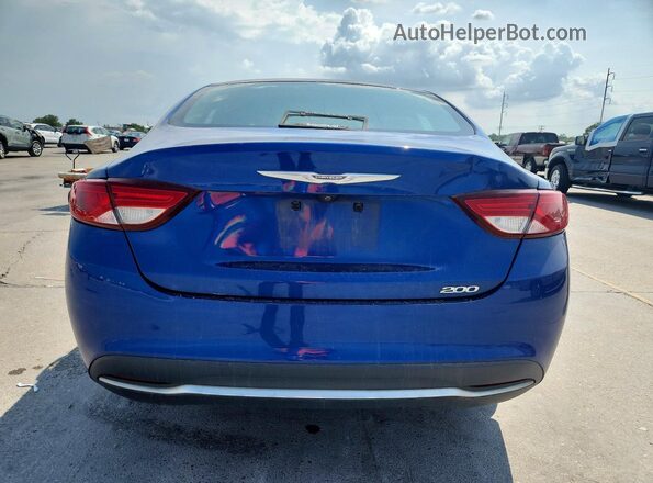 1C3CCCAB1GN119165 2016 CHRYSLER 200 Синий Вид сзади
