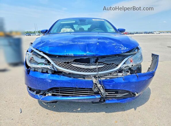 1C3CCCAB1GN119165 2016 CHRYSLER 200 Синий Вид спереди