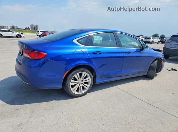1C3CCCAB1GN119165 2016 CHRYSLER 200 Синий Задняя правая четверть