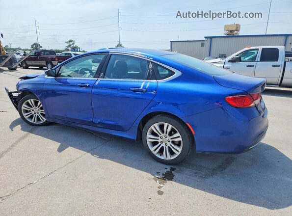 1C3CCCAB1GN119165 2016 CHRYSLER 200 Синий Задняя левая четверть