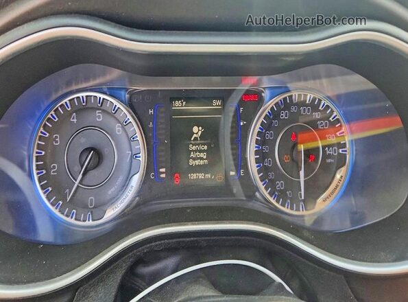 1C3CCCAB1GN119165 2016 CHRYSLER 200 Синий Вид щитка приборов