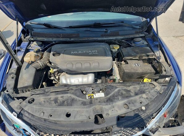 1C3CCCAB1GN119165 2016 CHRYSLER 200 Синий Вид задней части салона